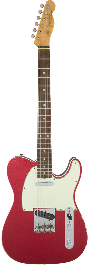 Fender Custom Shop 1962 Relic Telecaster Custom Red Sparkle 1551620812