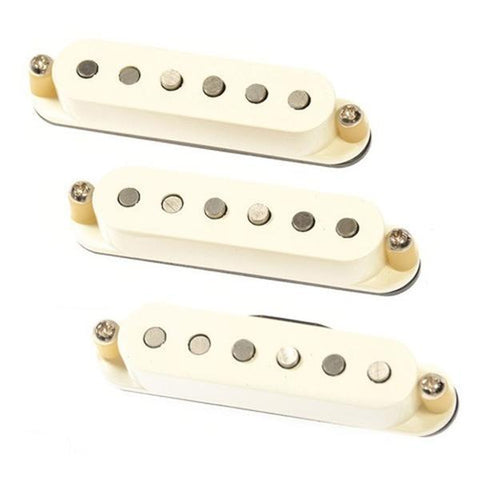 Bare Knuckle 6 String Apache Single Coil Strat White Set