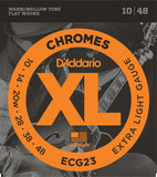 D'Addario ECG23 Chromes Extra Light 10-48 Flatwound
