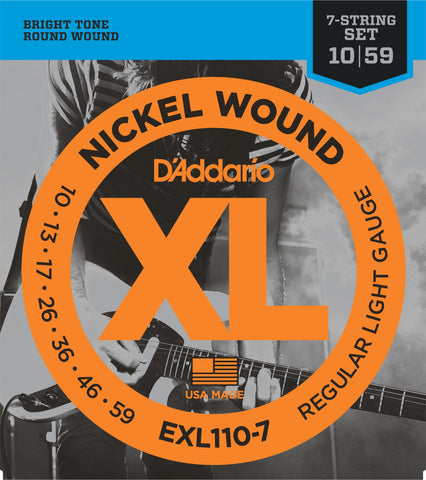 D'Addario EXL110-7 7-String 10-59