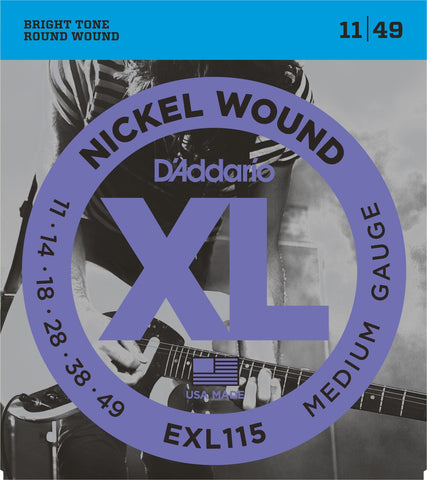 D'Addario EXL115 Blues/Jazz Electric Guitar Strings 11 - 49