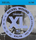 D'Addario EXL116 Electric Guitar Strings Med/Heavy 11-52