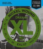 D'Addario EXL117 Medium Top/Heavy Bottom 11-56