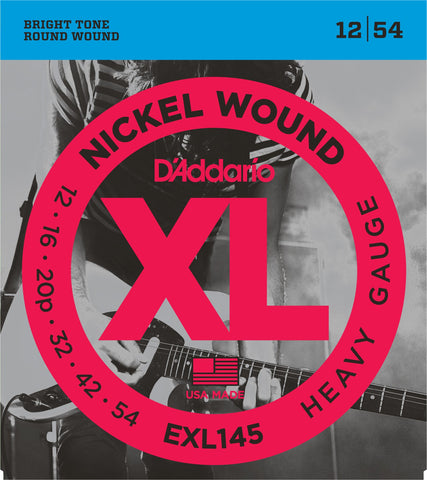 D'Addario EXL145 XL 12-54 Heavy Electric Guitar Strings