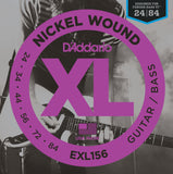 D'Addario EXL156 Nickel Wound Bass Fender VI 24-84