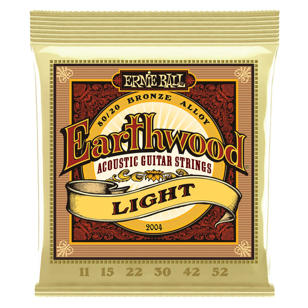Ernie Ball 2004 Earthwood 80/20 Acoustic Strings Light 11-52