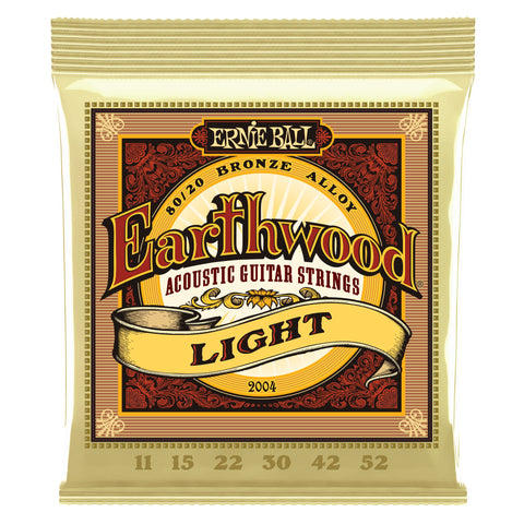 Ernie Ball 2004 Earthwood 80/20 Acoustic Strings Light 11-52