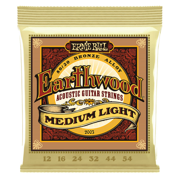 Ernie Ball 2003 Earthwood 80/20 Acoustic Strings Medium Light 12-54