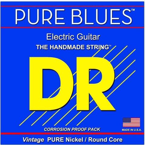 DR Pure Blues Pure Nickel Electric Guitar Strings, 11-50 Heavy