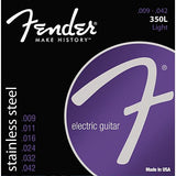 Fender 350L Stainless Steel Ball End Guitar Strings 9-42