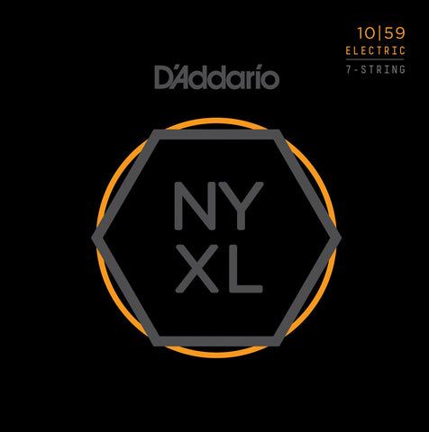 D'Addario NYXL1059 7-String Electric Guitar Strings Regular Light 10-59